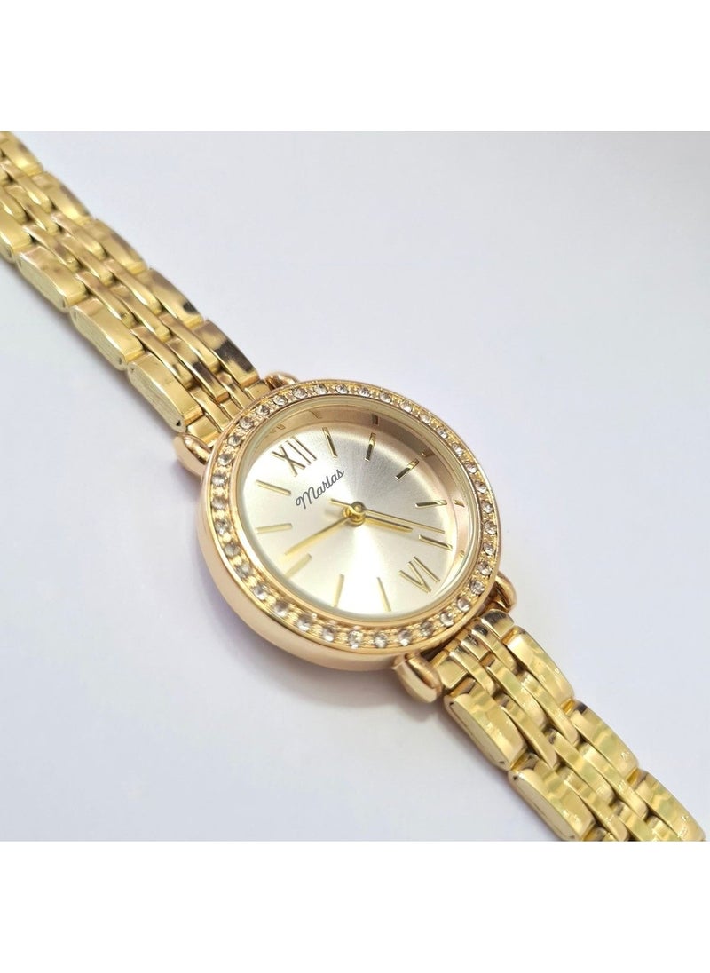 Tekno Trust Modern Design Women's Wristwatch, Zircon Stone, Minimal Design, Aesthetic, Steel Cord  - Image 3