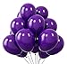 KBZVNAF Dark Purple Latex Party Balloons 50 Pack 12 inch Helium Matte Purple Balloons for Birthday Wedding Baby Shower Halloween Party Decorations - Image 2