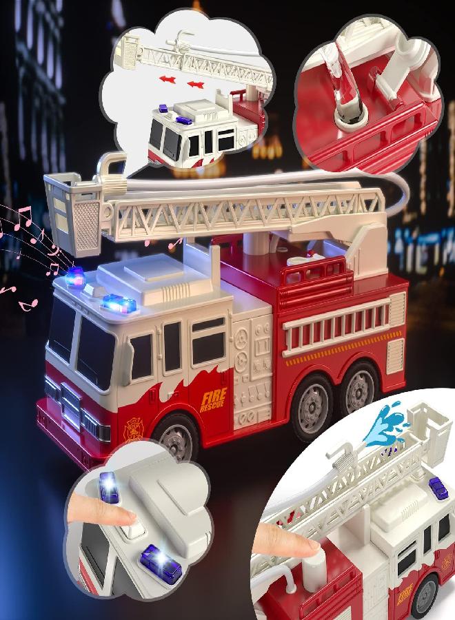 TEMI 4 Pack Emergency Vehicle Toys for Kids 3 4 5 6 7 8 Years Old, Helicopter, Police Car, Fire Truck, Ambulance Friction Powered Toys for Toddlers, Gifts for Age 3-12 Boys Girls - Image 5