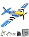 VOLANTEXRC RC Plane 4 Channel P51D Mustang Remote Control Airplane Fighter RTF with 6Axis Gyro 3 Modes Easy to Fly 24GHz Radio Controlled Aircraft for Beginners  Adults Blue - Image 4