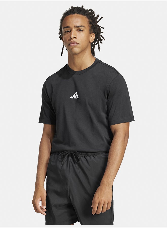 Adidas Essentials Small Logo Single Jersey T-Shirt  - Image 1