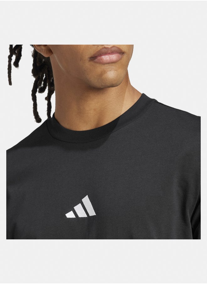 Adidas Essentials Small Logo Single Jersey T-Shirt  - Image 3