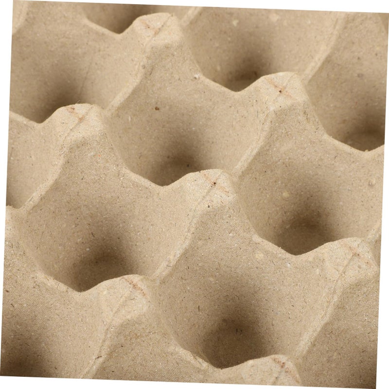 Reusable Paper Pulp Egg Carton Tray 5 Pcs Compact Multi Compartment Refrigerator Storage Holder - Image 4