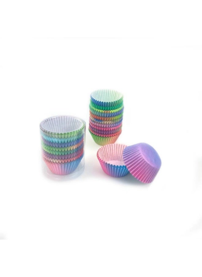 Generic 200 Pieces Baking Cup Set Baking Mold Cake Paper Tray Multicolor  - Image 1