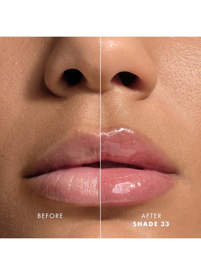 Giorgio Armani Prisma Glass Icy Plumper Volumizing Lip Gloss in shade #33 Rosewood Frost. - Image 3