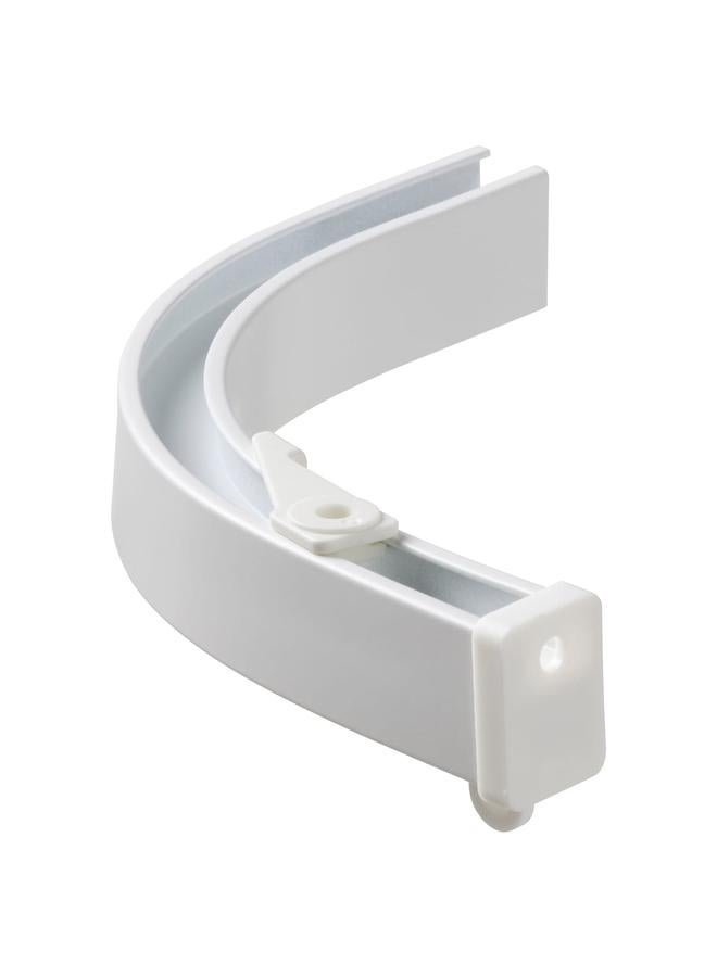 erorex Corner Piece Single Track Included Ceiling Fitting/White - Image 1