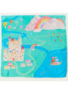 Sarah's Silks Mini Playmap | Rainbowland | 21" X 21" Silk  - Image 1