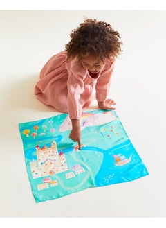 Sarah's Silks Mini Playmap | Rainbowland | 21" X 21" Silk  - Image 2