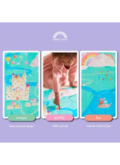 Sarah's Silks Mini Playmap | Rainbowland | 21" X 21" Silk  - Image 5