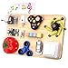 Dilabnba Fidget Spinner Pad Busy Board Toys Robot Fidget Spinner Music Box Switch Latches Keyboard Sensory 11 in 1 Wooden Montessori Travel Activity Board Focus Toy Motor Skills Gift for Girls Boys - Image 2