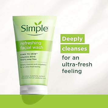 Simple Kind to Skin Refreshing Facial Wash SoapFree UKs 1 facial skin care brand 6x 150 ml - Image 2