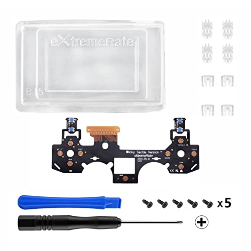 eXtremeRate Tactile Version Clicky Hair Trigger Kit for PS4 Controller CUH-ZCT2 Shoulder Buttons, Custom Tactile Bumper Trigger Buttons Mouse Click Kit for PS4 Slim Pro Controller - Image 4