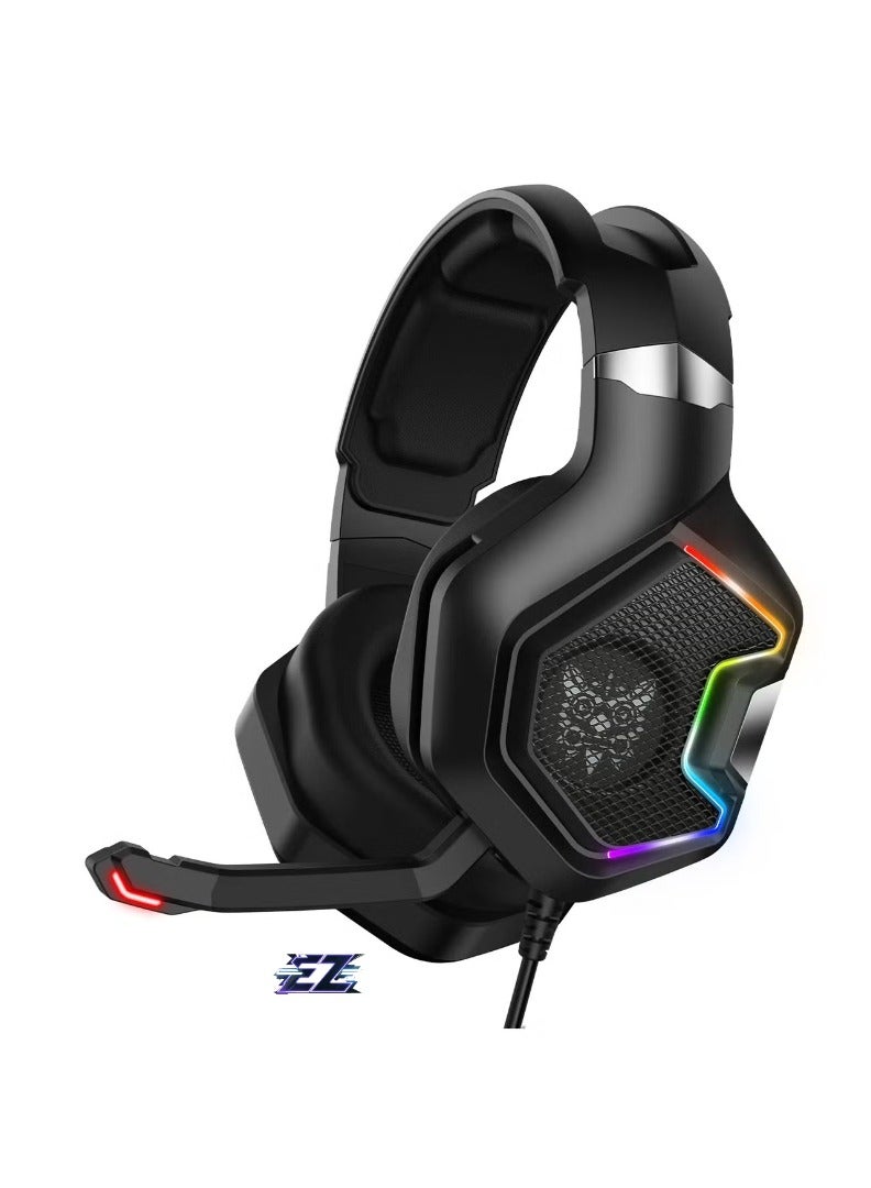 ELTRAZONE K10 Pro Wired Stereo Gaming Headset with Microphone – High-Quality Sound, Noise-Canceling Mic, Comfortable Over-Ear Cushions, Adjustable Headband – Ideal for PC, PS4, Xbox, and Mobile Gaming  - Image 1
