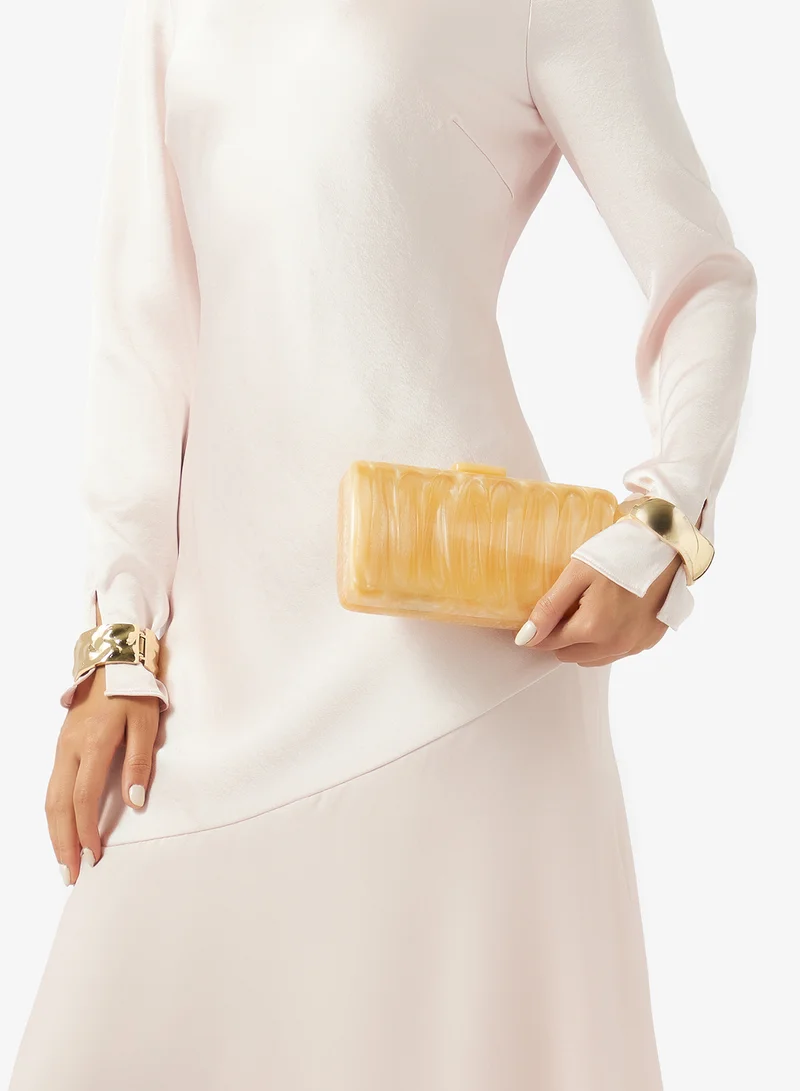 Namshi x Beige Resin Detail Clutch for Women | Best Price UAE
