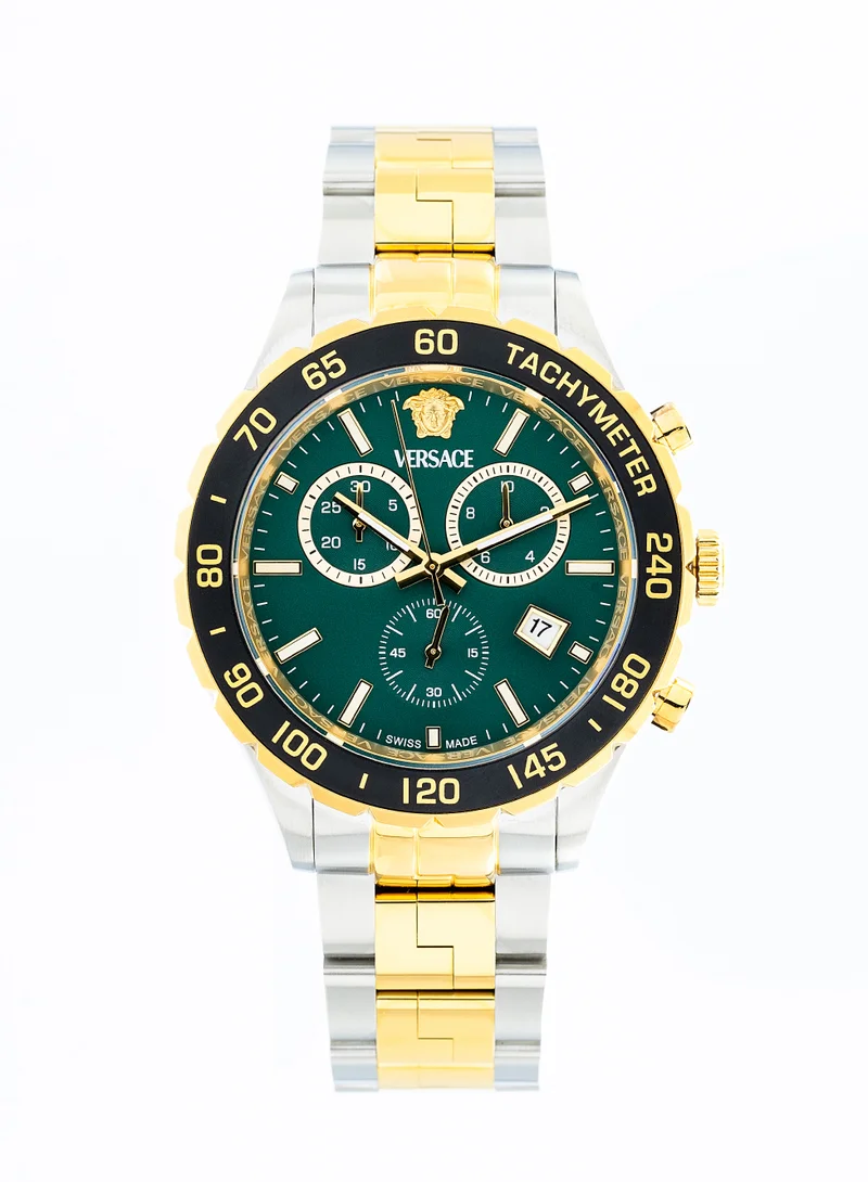 Hellenyium Chronograph Green Dial Watch