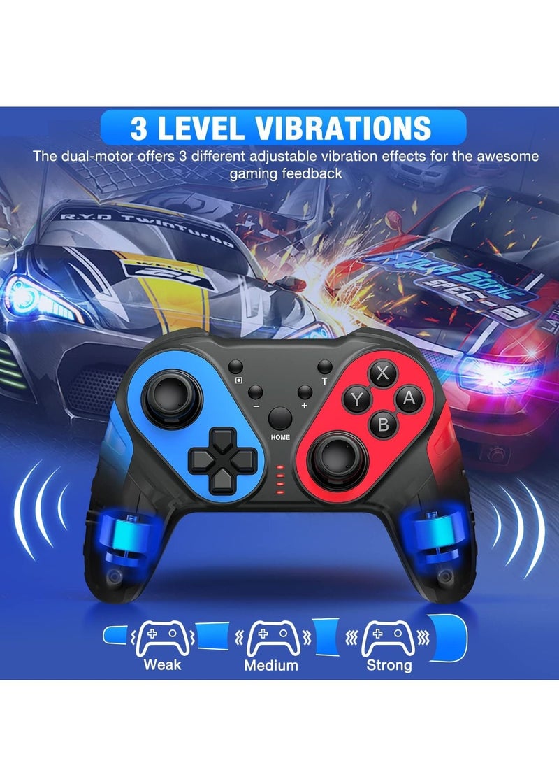 Captaintech Wireless PC Controllers, Compatible for Nintendo Switch/Lite/OLED Game Console, Switch Pro Controller Turbo, Rumble, Motion Control, Screenshot Functions, Echo Switch Remote Controlle - Image 2