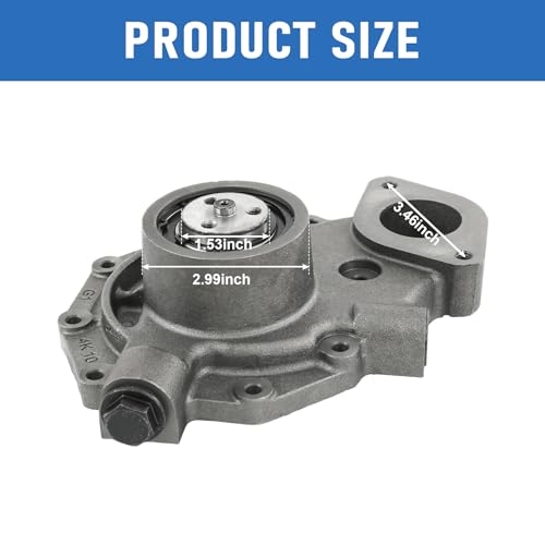 LDMINDA Water Pump For John Deere Tractors 5083E 5093E 5101E 5083EN 4045 6068 6230 6310 4.5L 6.8L Replacement RE505980 RE505981 RE500737 RE500734 RE546906 - Image 4