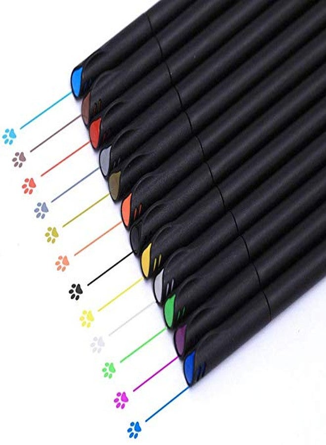 PATHOS INDIA Mix Colors Journal Planner Pens, Colored Fine Point Markers Drawing Pens Porous Fineliner Pen for Writing Note Taking Calendar Agenda Coloring - Art School Office Supplies - Image 1
