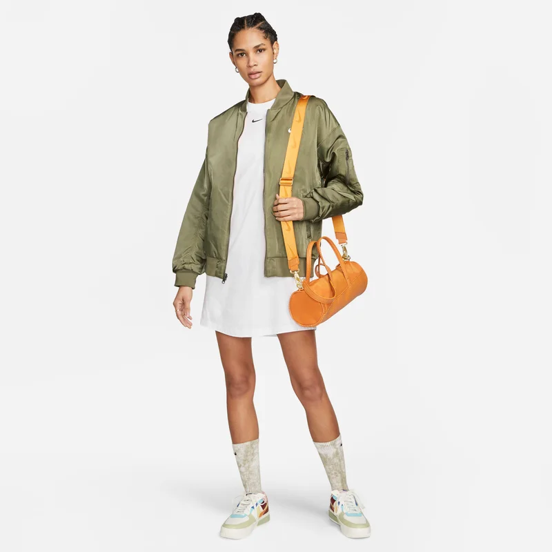 Nike white Women's Sportswear Essential T-Shirt Dress for Women | Best Price UAE