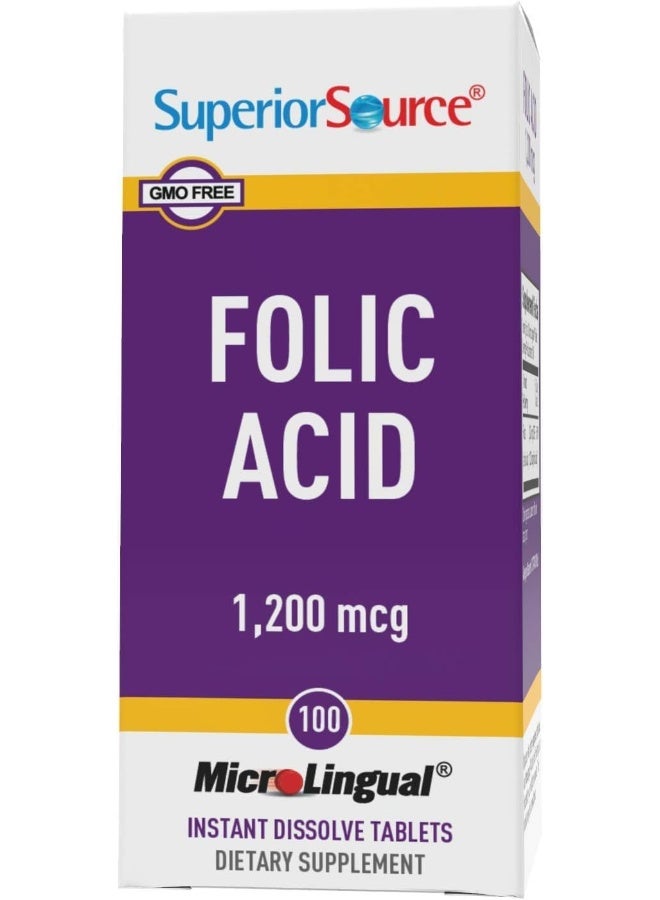 Superior Source Folic Acid 1200 mcg Tablets for Adults - Image 5