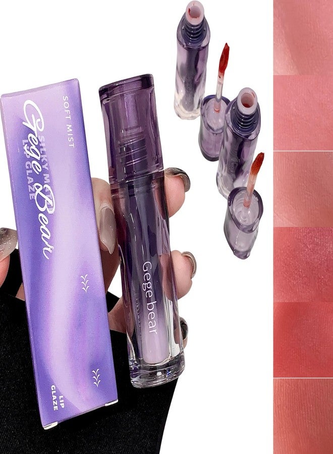 Gege Bear Soft Mist Silky Matte Lip Glaze | Rich Color with 24 Hour Stay | Perfect for Day to Night Wear | Flawless Finish Natural Glossy Shades for All Women - Image 1