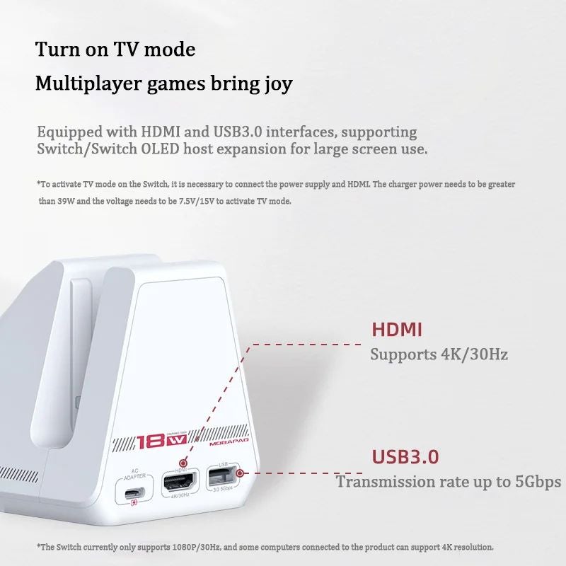 موباباد ملحقات ألعاب MOBAPAD Wireless Dock - أبيض - Image 2
