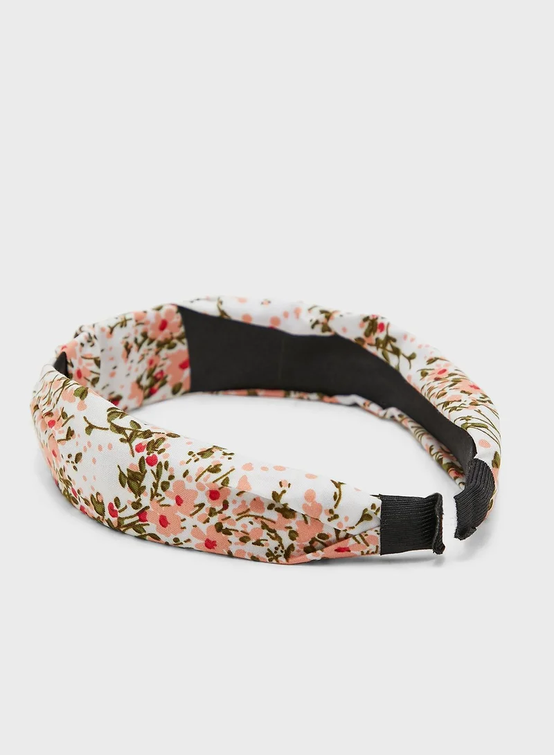 ELLA Floral Print Knot Hairband