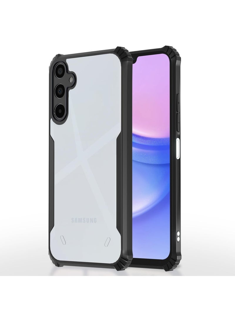 جراب لهاتف Samsung Galaxy A17 جراب خلفي صلب من البولي كربونات مع إطار TPU ممتاز مقاوم للصدمات بزاوية 360 درجة مقاوم للصدمات لحماية عدسة الكاميرا جراب شفاف لهاتف Samsung Galaxy A17 - Image 1