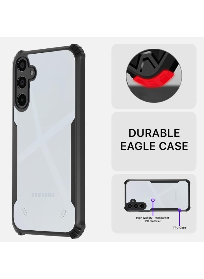 جراب لهاتف Samsung Galaxy A17 جراب خلفي صلب من البولي كربونات مع إطار TPU ممتاز مقاوم للصدمات بزاوية 360 درجة مقاوم للصدمات لحماية عدسة الكاميرا جراب شفاف لهاتف Samsung Galaxy A17 - Image 5