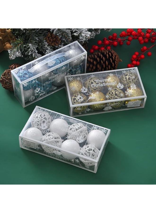 The Bros Christmas ball decoration, 5-piece Christmas ball decoration set, Christmas ball shatterproof Christmas tree themed ball decoration set (golden) - Image 2