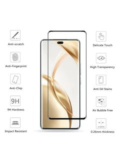 ماركة غير محددة واقي شاشة لهاتف Honor 200 Pro 5G، واقي شاشة من الزجاج المقوى عالي الجودة، مقاوم للخدش، بدون فقاعات، صلابة 9H، طبقة تغطية كاملة  - Image 3