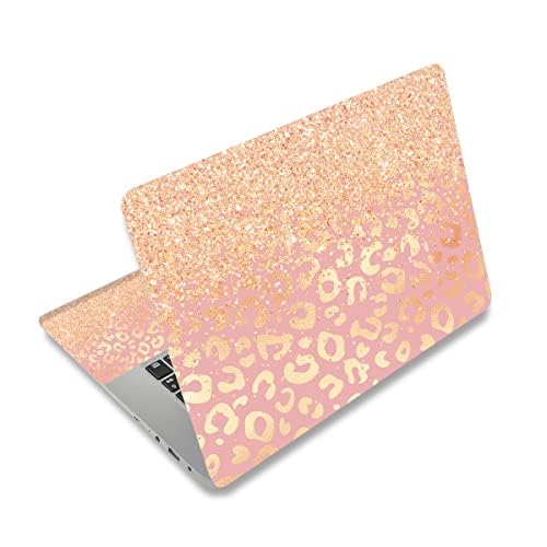 DINKY Laptop Skin Sticker Decal, 16" 16.5” 17” 17.3 inch Laptop Universal Reusable Vinyl Skin Stickers Art Cover Decal Notebook PC Personalized Protector (Light Orange) - Image 1