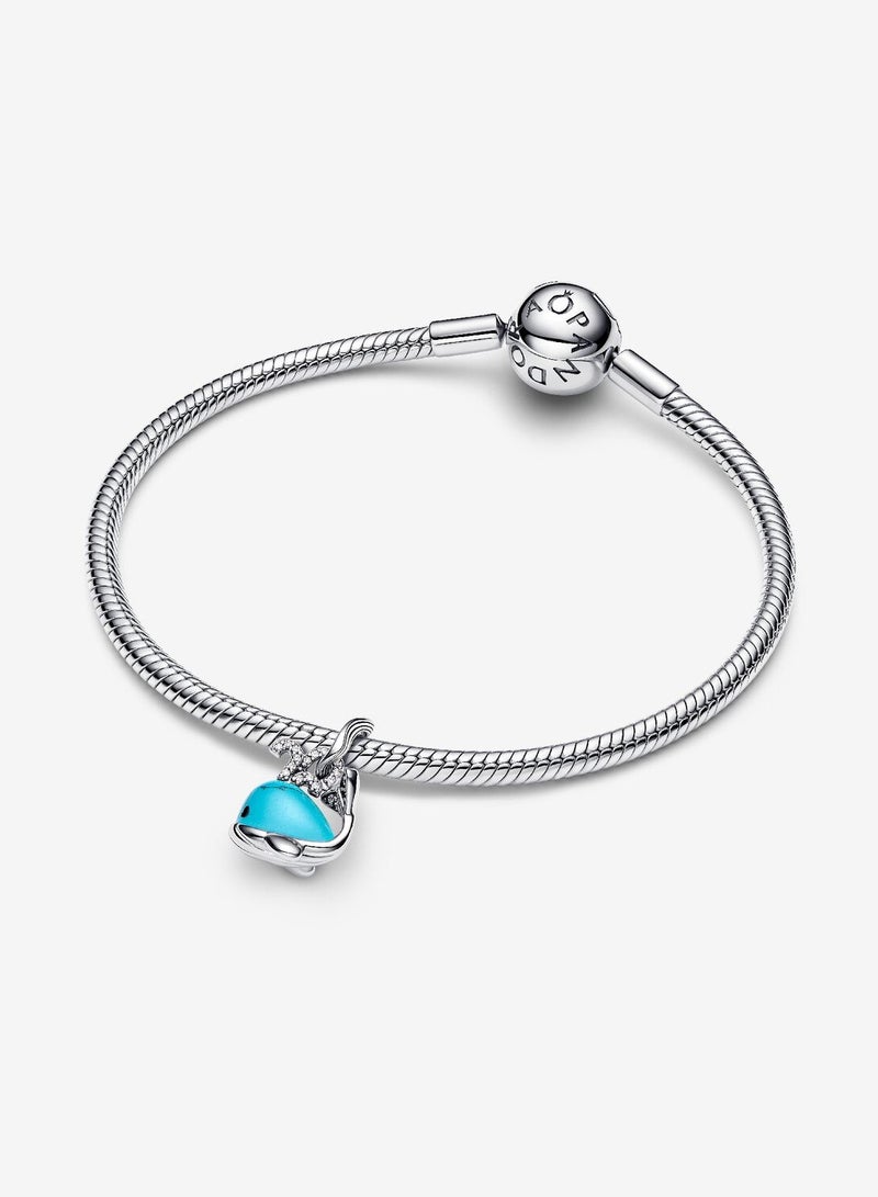 PANDORA Turquoise-coloured Whale Dangle Charm  - Image 3