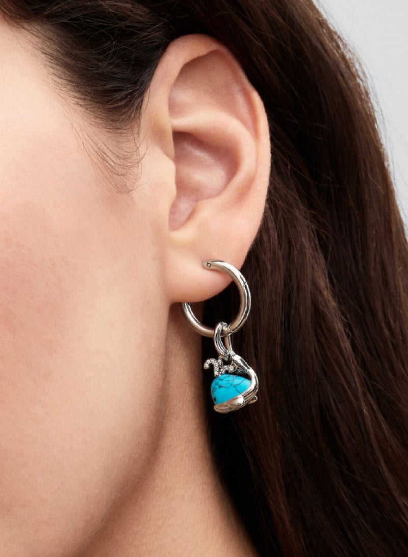 PANDORA Turquoise-coloured Whale Dangle Charm  - Image 4