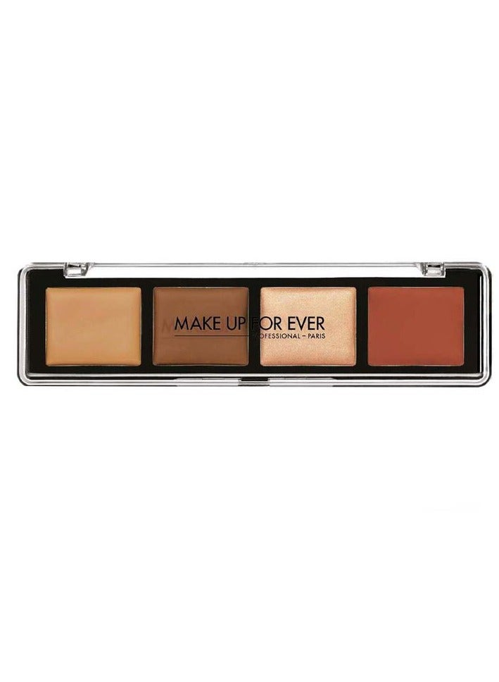 Make Up For Ever Pro Sculpting Palette 4 in 1 Face Contouring Palette - # 40 Tan 10g/0.32oz