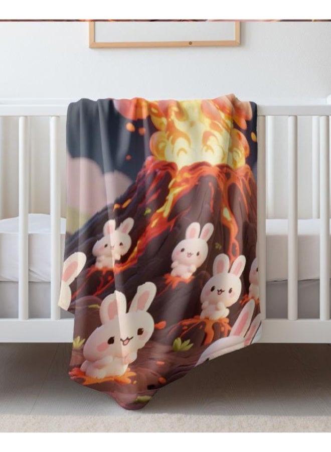 general Baby and children's cartoon flannel thin blanket (warm and comfortable, suitable for sleep, game use) 70cm*100cm - Image 4