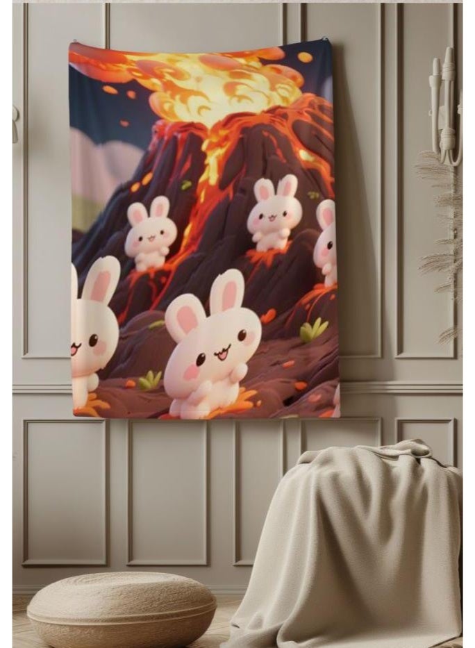 general Baby and children's cartoon flannel thin blanket (warm and comfortable, suitable for sleep, game use) 70cm*100cm - Image 1