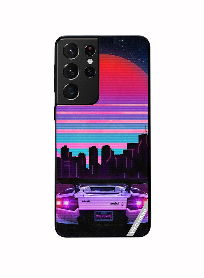 VR CREATIVE Protective Case Cover For Samsung Galaxy S21 Ultra 5G Lambo Design Multicolour - Image 1