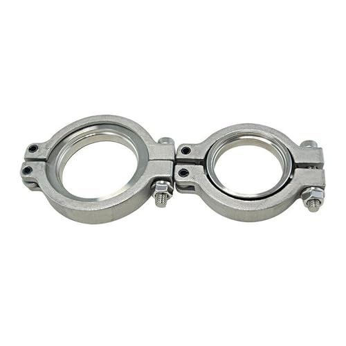 CYONRUAN Inlet Outlet Flanges Clamps v-band Flange Clamp Set Replacement For TiAL MVR 44MM Wastegate W/Screws Nuts and Seals - Image 2