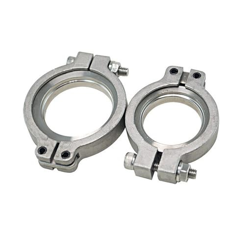 CYONRUAN Inlet Outlet Flanges Clamps v-band Flange Clamp Set Replacement For TiAL MVR 44MM Wastegate W/Screws Nuts and Seals - Image 4