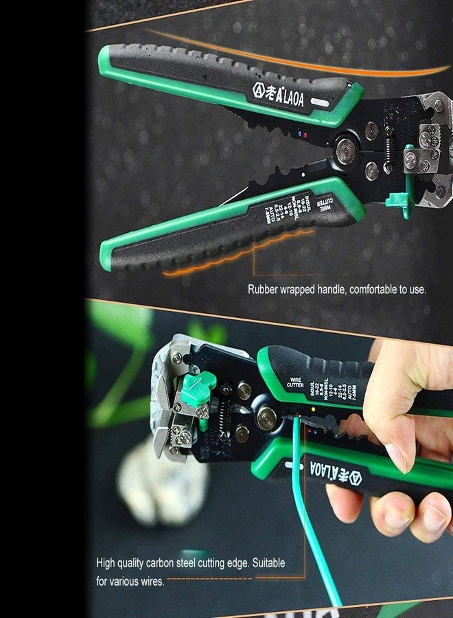 LAOA Wire Stripper Tool,Wire Stripper Automatic Wire cutter elf Adjusting from 8 AWG to 26 AWG with Springs Professional Eiectrical Cable Stripping Tools (2pcs replacements springs) - Image 5