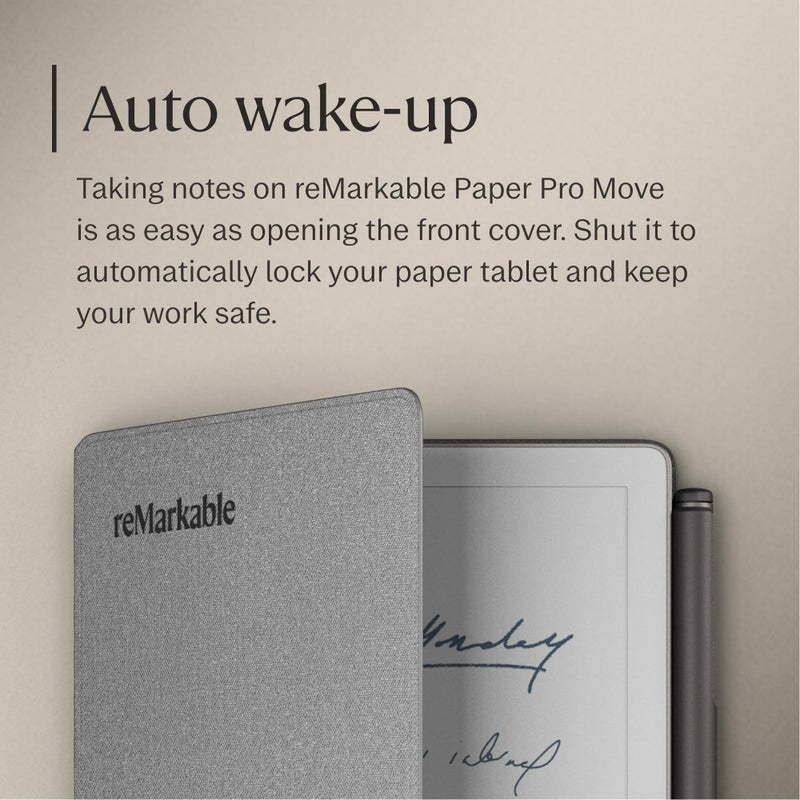 Remarkable غلاف كتاب reMarkable Paper Pro Move - رمادي | حقيبة نسيج بوليمر لجهازك اللوحي 7.3 بوصة - Image 4