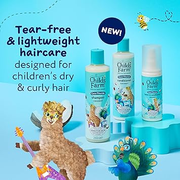 Childs Farm Kids CocoNourish Hair Regime Bundle Tear Free Coconut Shampoo 250ml Conditioner 250ml and Leavein Conditioner Spray 100ml Suitable for Dry Curly and Coily Hair 3 Pack - Image 2
