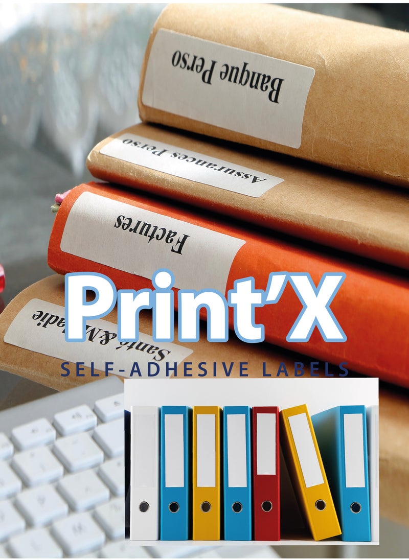 Print'X A4 Sticker Paper – Label Size (105 x 148.5 mm) – 4 Labels per Sheet – Pack of 100 Sheets  - Image 4