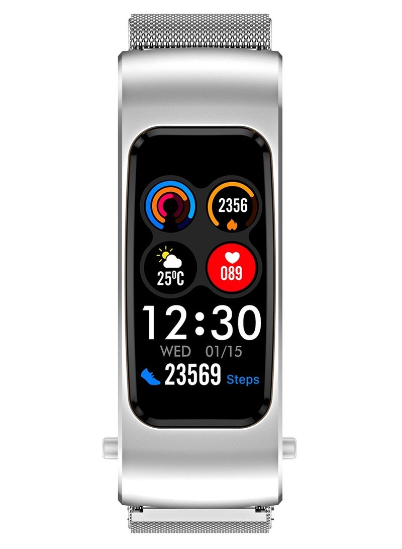 AROAQ K60 1.08 inch Steel Band Earphone Detachable Life Waterproof Smart Watch Support Bluetooth Call - Image 3