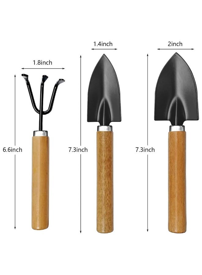JZS Garden Tools Set Potted Plant Tools Small Shovel Flower Shovel Four Piece Suit Gardening Planting Tool Digging Flowers Grow Flowers Household Gardening Shovel,3PCS - Image 2