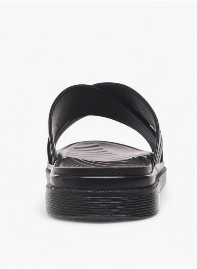 LBL by Shoexpress Cross Strap Slip-On Comfort Sandals  - Image 4