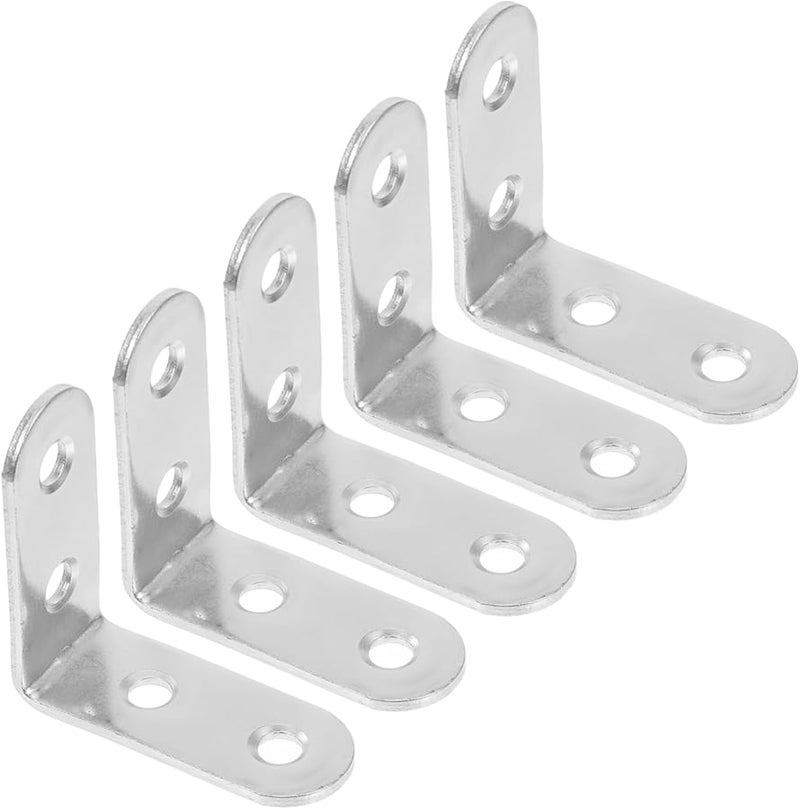 16 قطعة من دعامات الزوايا الفولاذية المدرفلة على البارد للأرفف والخزانات والمكاتب والكراسي لدعم الإصلاح - Image 2