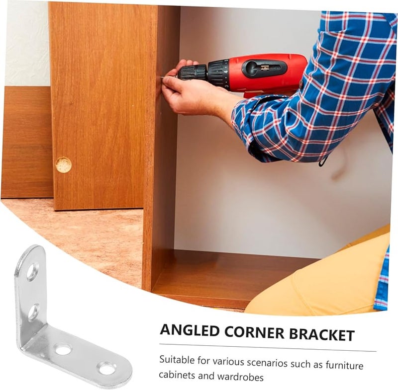 16 قطعة من دعامات الزوايا الفولاذية المدرفلة على البارد للأرفف والخزانات والمكاتب والكراسي لدعم الإصلاح - Image 5