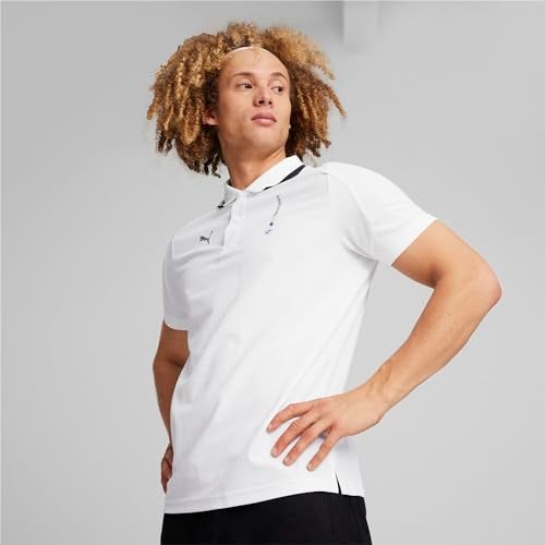 PUMA Men's Standard BMW M Motorsport Polo, White SS24, Small - Image 3